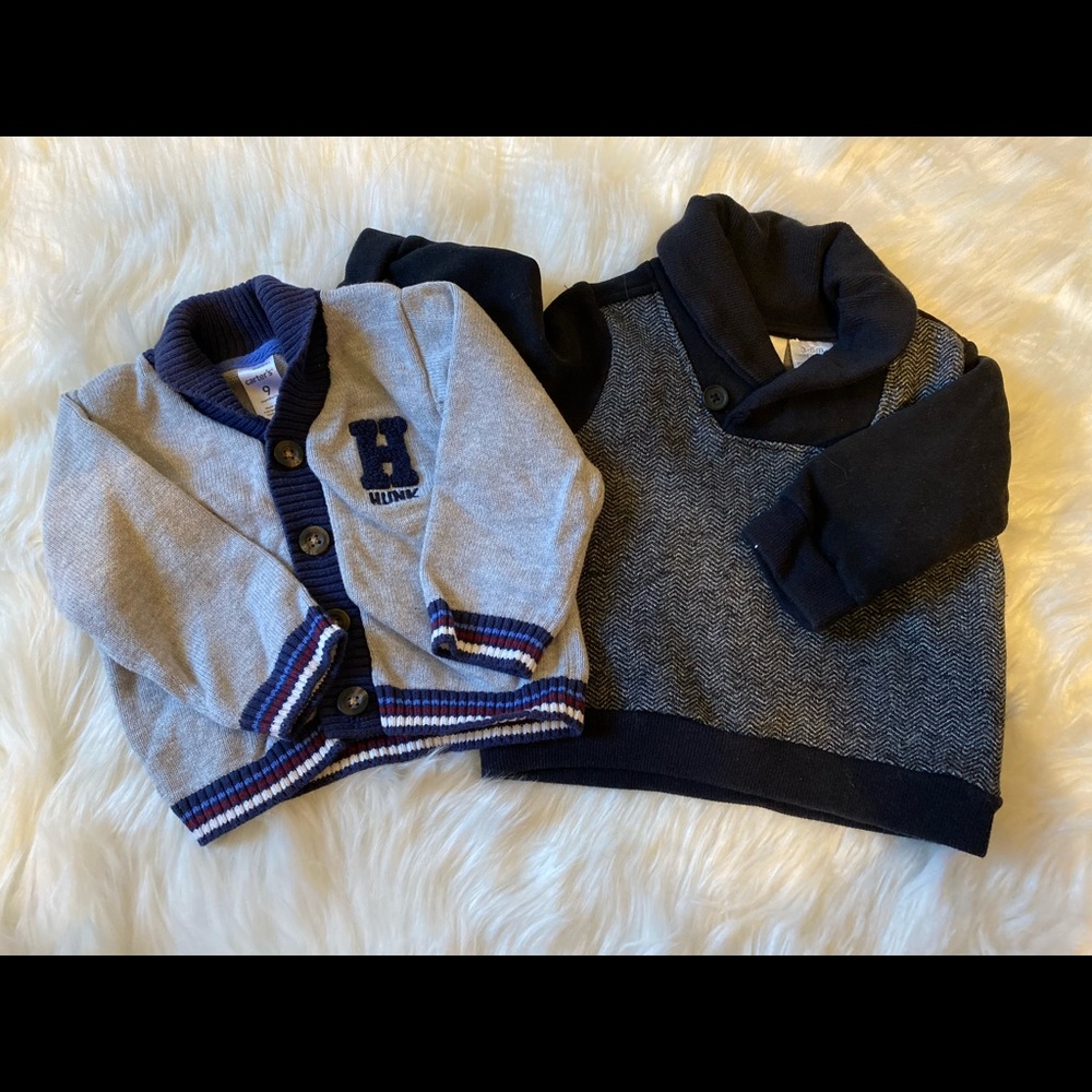 1 infant sweater & 1 infant cardigan